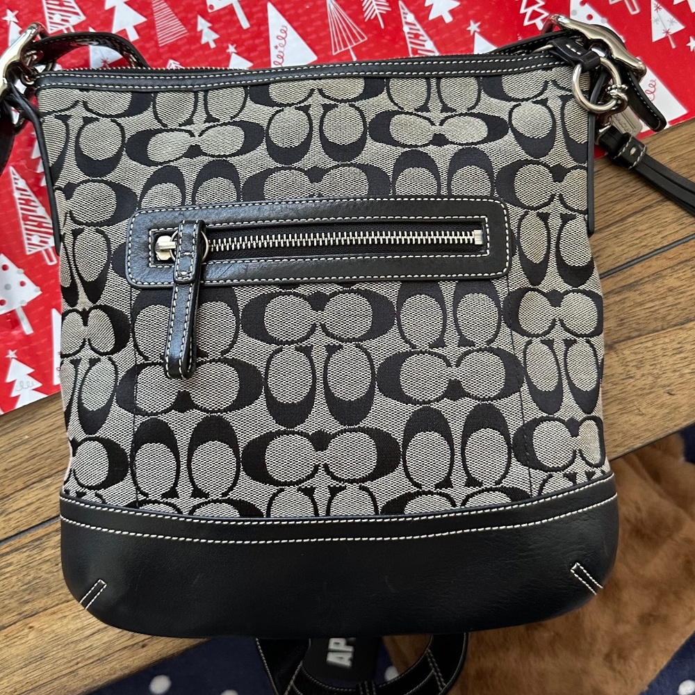 Coach Monogram Crossbody Black NWOT